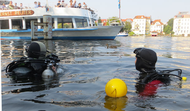 Umwelttauchen am Luisenhain in K�penick