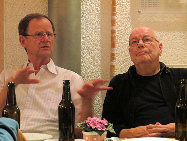 Manfred B�rner und Peter Fuchs zu Gast im Sporttauchermuseum Berlin