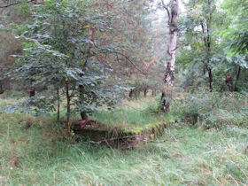 Fundamente des Bahndamms