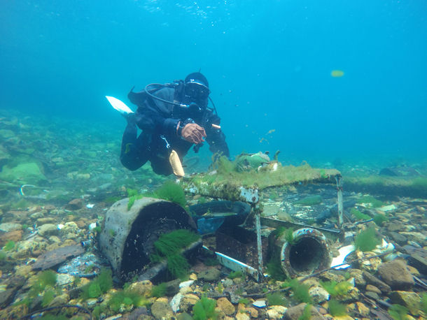 Tauchen vor Port Baikal